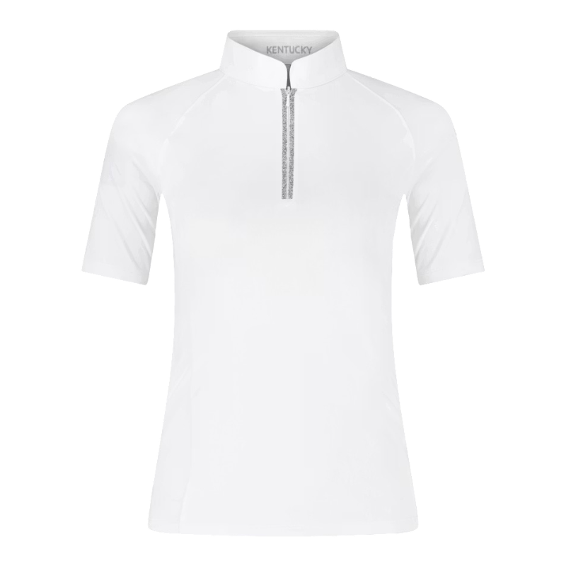 Kentucky Horsewear - Polo de concours manches courtes femme Classic blanc | - Ohlala