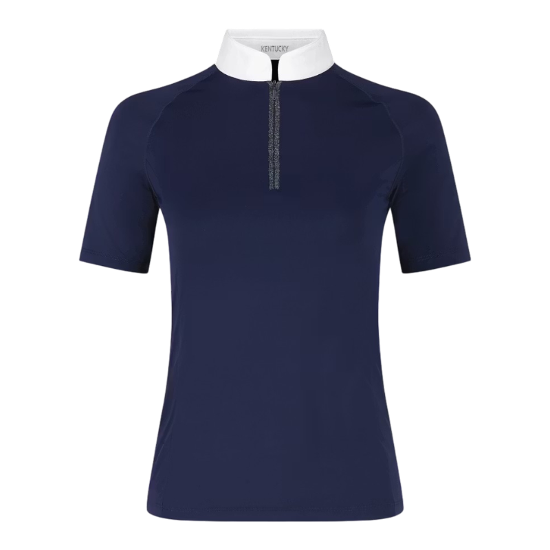 Kentucky Horsewear - Polo de concours manches courtes femme Classic marine | - Ohlala