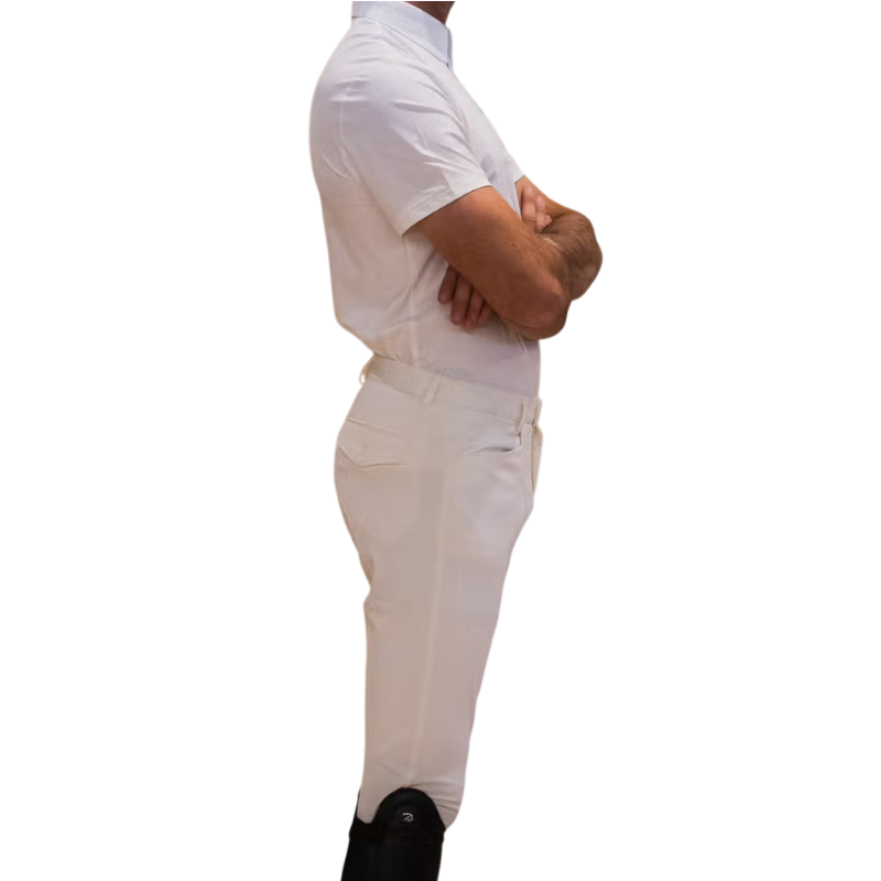 Kentucky Horsewear - Polo de concours manches courtes homme Classic blanc | - Ohlala