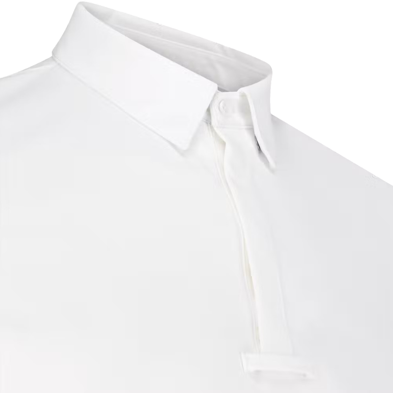 Kentucky Horsewear - Polo de concours manches longues homme Classic blanc | - Ohlala