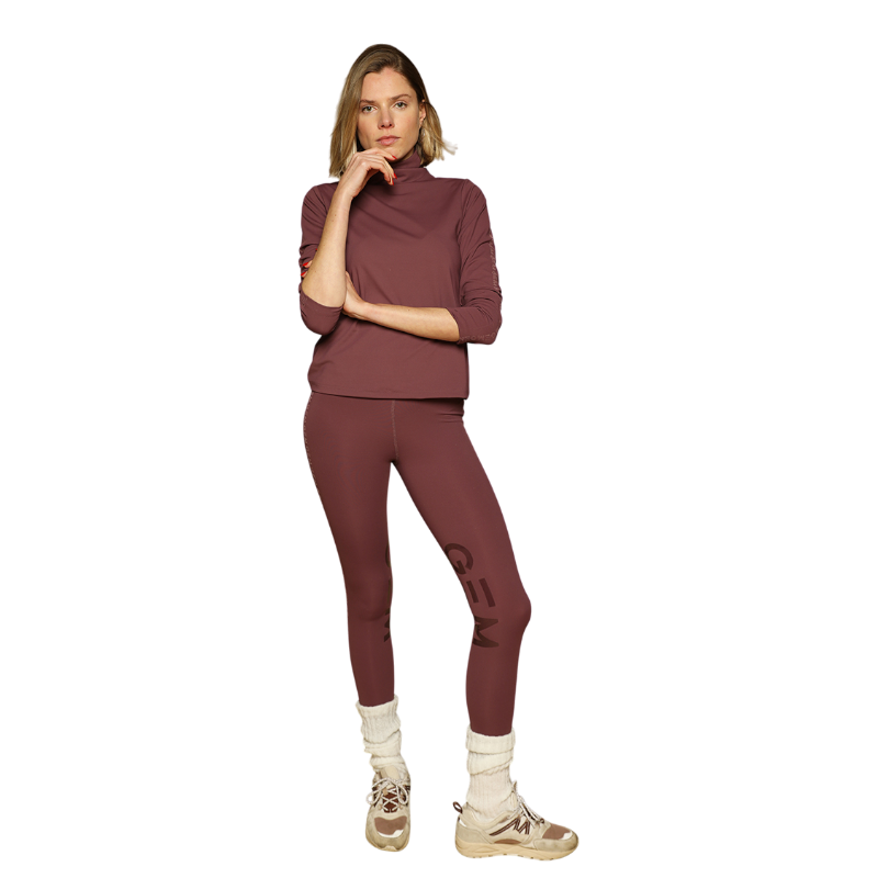 GEM - Polo manches longues femme Chichi lie de vin | - Ohlala