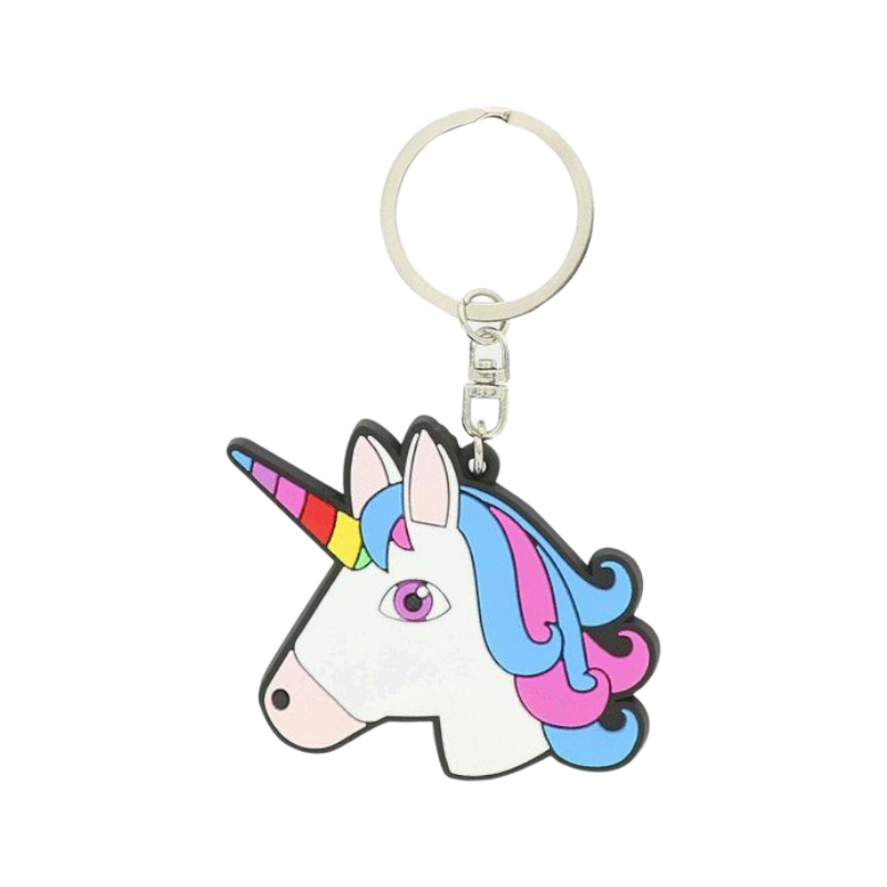 Equi-kids - Porte-clés tête de licorne blanc | - Ohlala