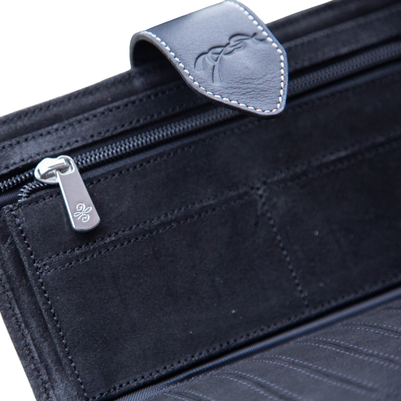 Pénélope - Portefeuille Bertille noir glitter