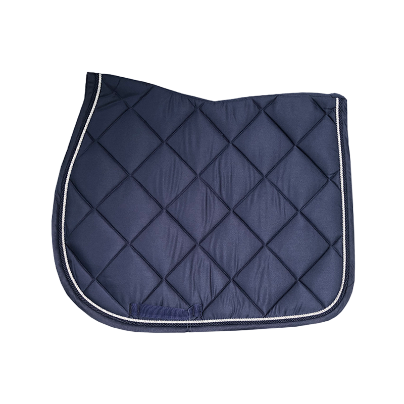 Privilège Equitation - Tapis de selle Marine / Argent / Marine | - Ohlala