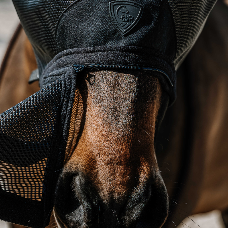 Pro Series - Masque anti-mouches et UV noir | - Ohlala