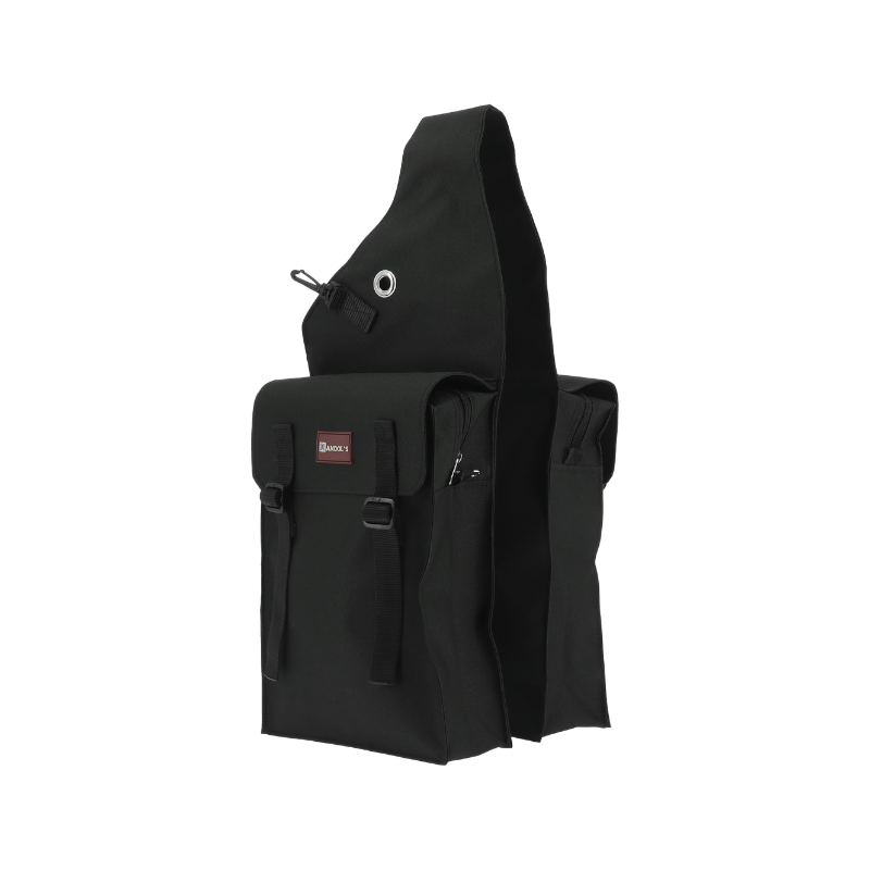 Randol's - Sacoche double à rabats noir | - Ohlala