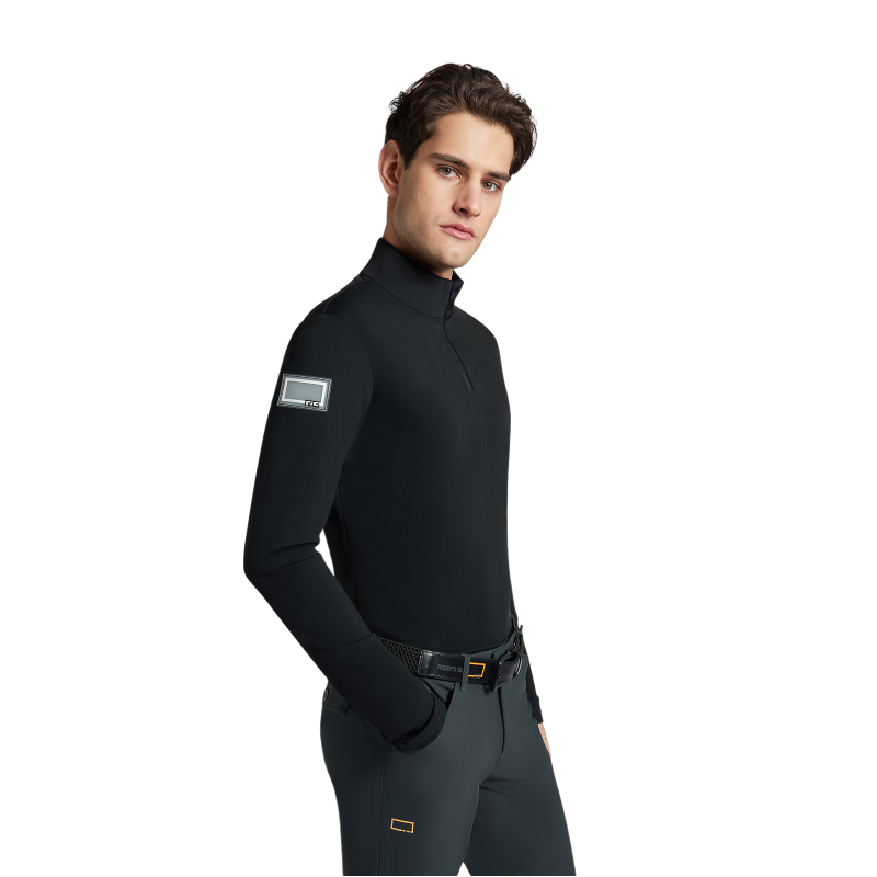 RG Italy - Baselayer manches longues homme RG Jersey Fleece noir | - Ohlala