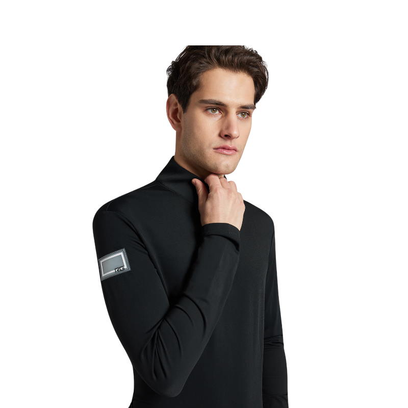 RG Italy - Baselayer manches longues homme RG Jersey Fleece noir | - Ohlala
