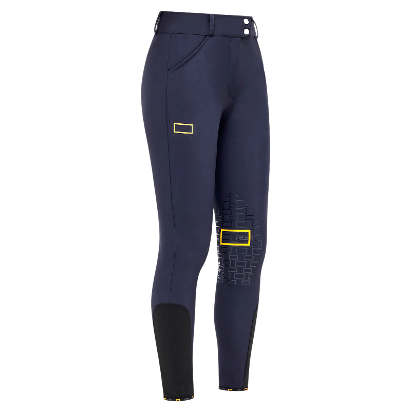 RG Italy - Pantalon d'équitation femme RG taille haute marine | - Ohlala