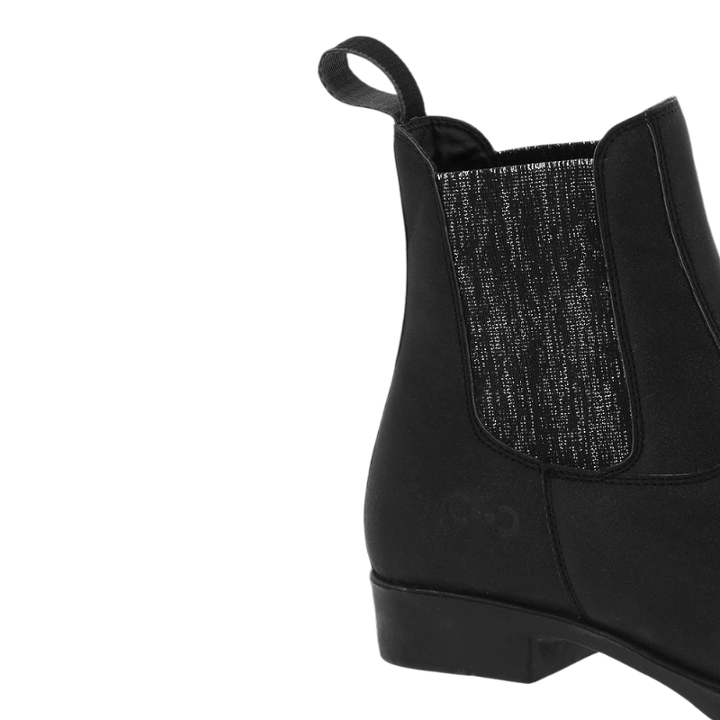Riding World - Boots d'équitation enfant synthétique Glitter noir | - Ohlala