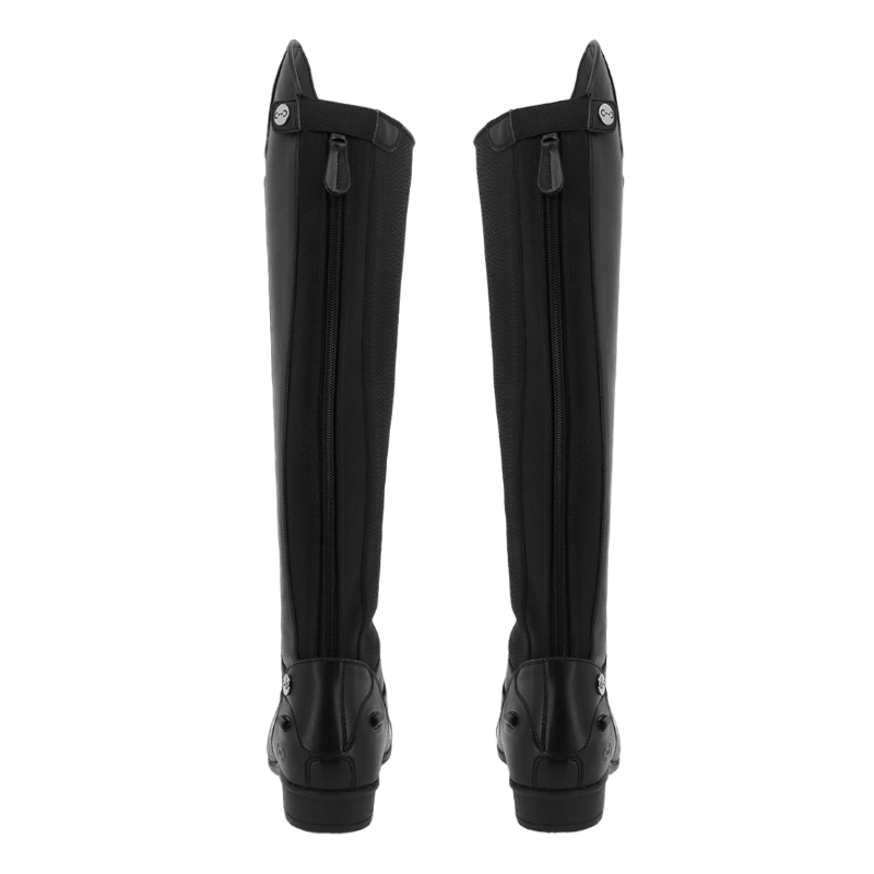 Riding World - Bottes d'équitation synthétiques à lacets noir | - Ohlala