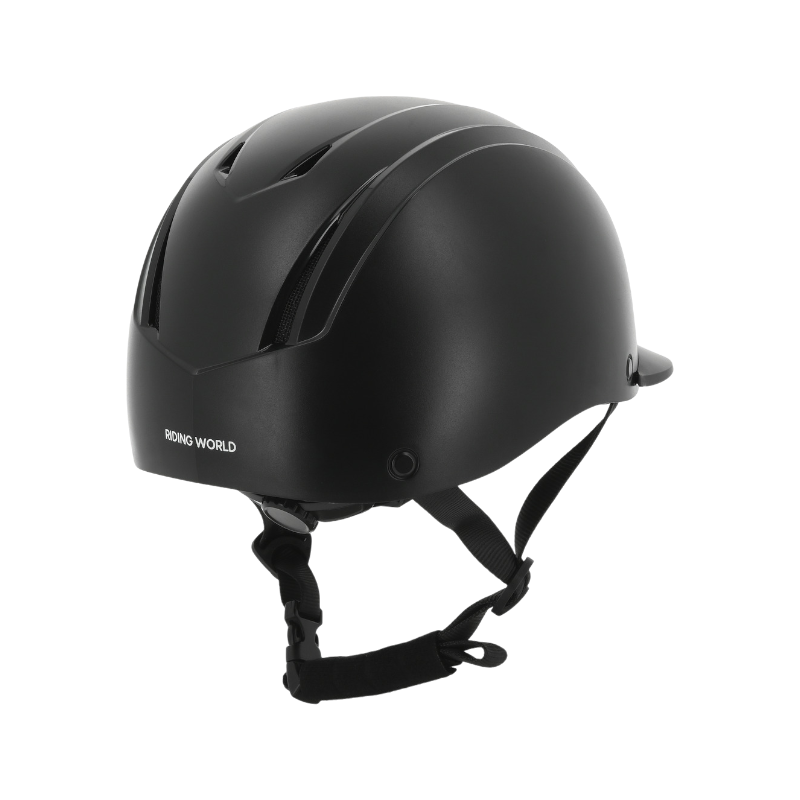 Riding World - Casque d'équitation Topy noir mat | - Ohlala