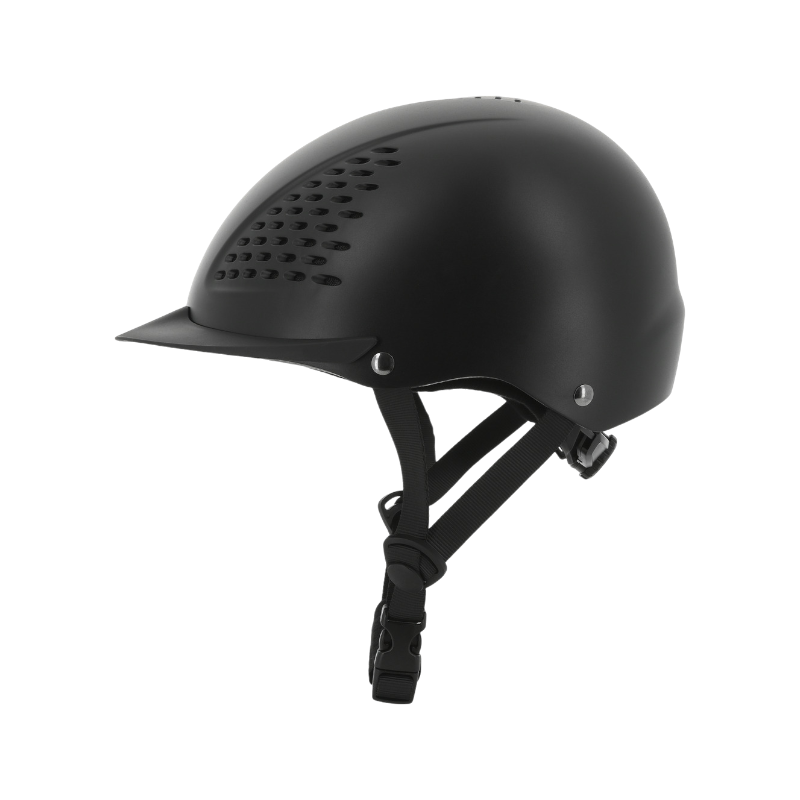 Riding World - Casque d'équitation Windy noir mat | - Ohlala
