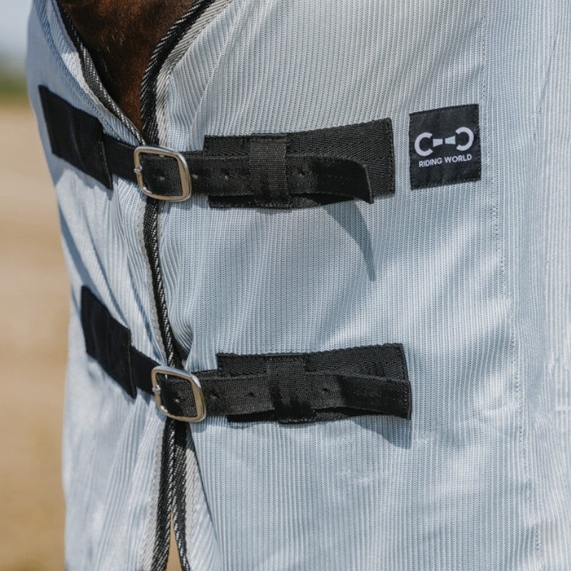 Riding World - Chemise anti-mouches mesh Belly grise | - Ohlala