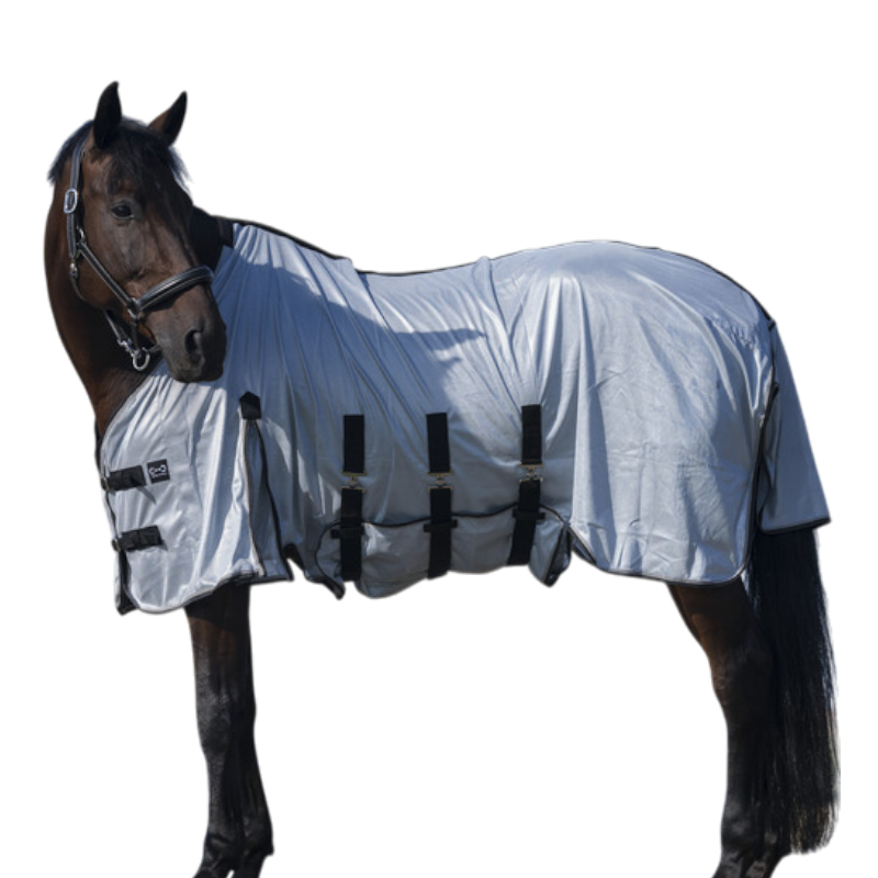 Riding World - Chemise anti-mouches mesh Belly grise | - Ohlala