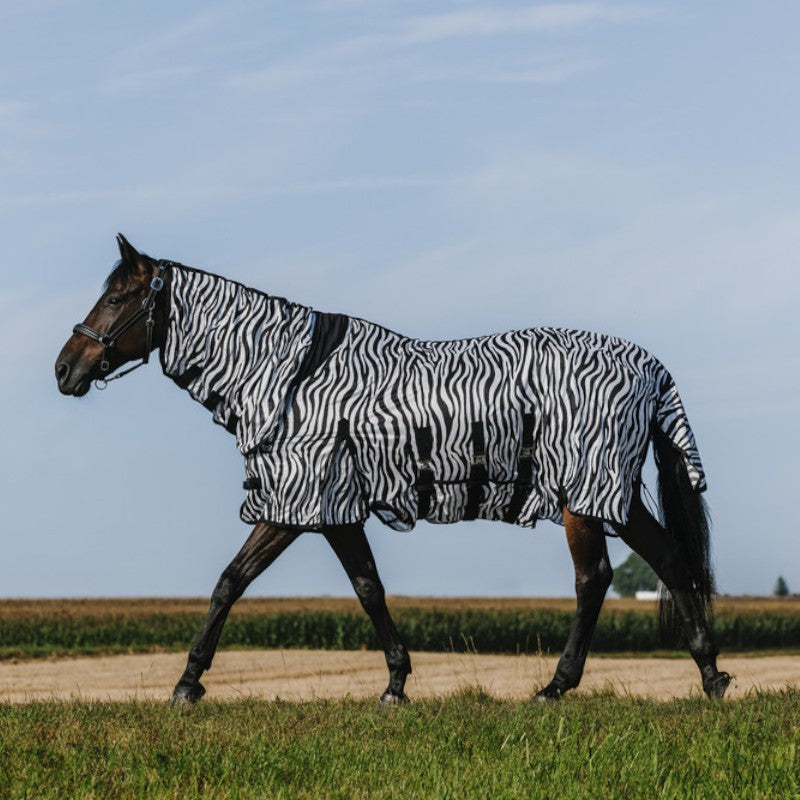 Riding World - Chemise anti-mouches mesh Combo Belly zebre | - Ohlala