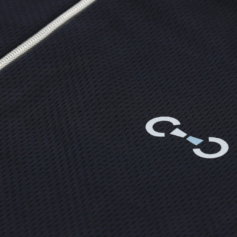 Riding World - Polo de concours manches courtes femme Roxane marine | - Ohlala