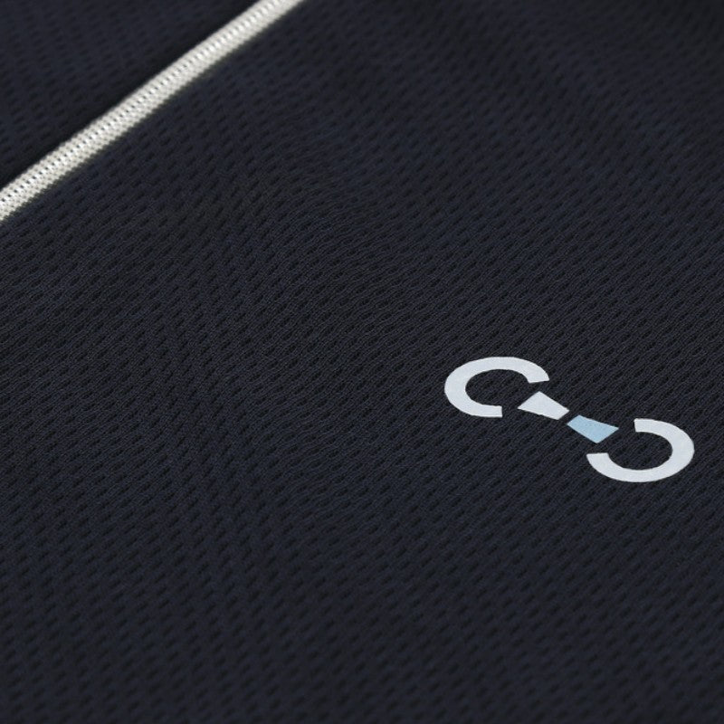 Riding World - Polo de concours manches courtes fille Roxane marine | - Ohlala