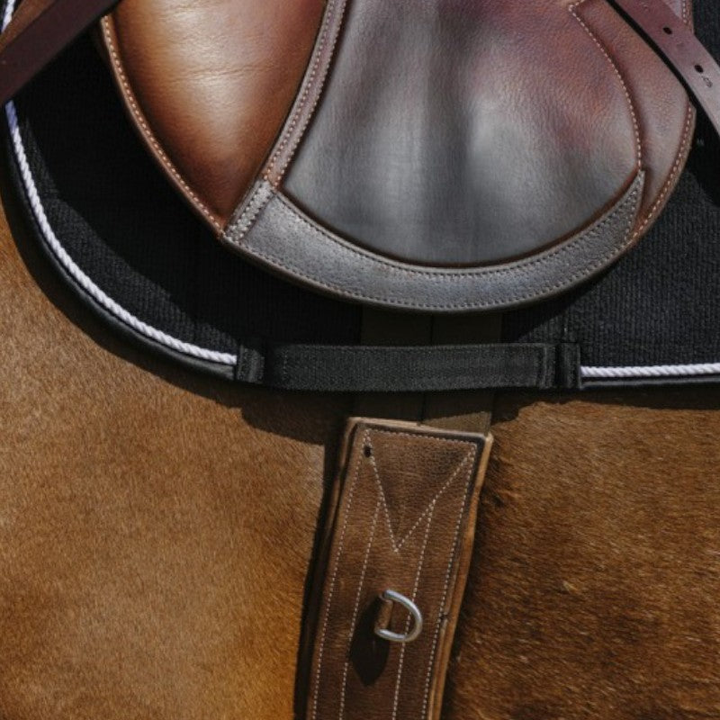 Riding World - Tapis de selle Corduroy noir | - Ohlala