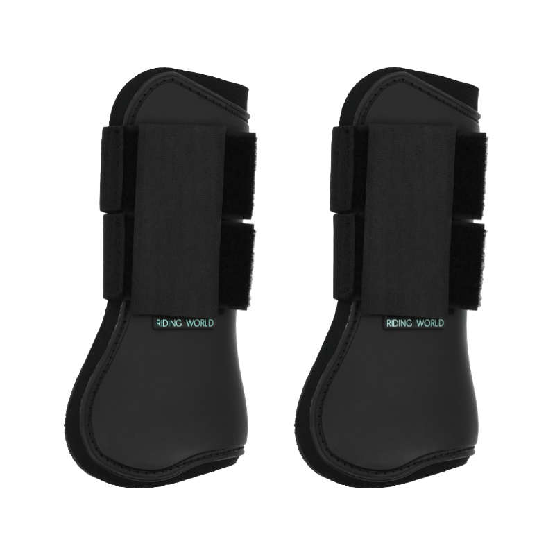 Riding World - Guêtres protège-tendons noir x2 | - Ohlala