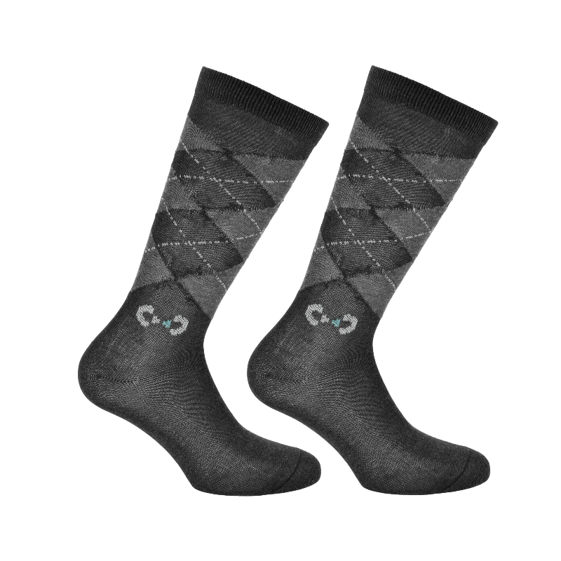 Riding World - Chaussettes d'équitation Jude anthracite (x2) | - Ohlala