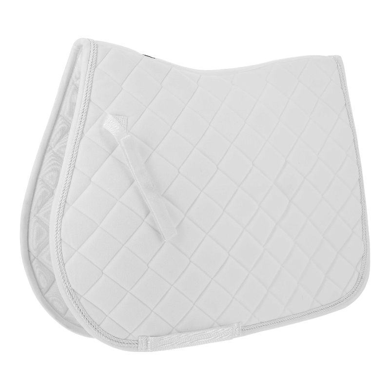 Riding World - Tapis de selle Velours blanc | - Ohlala