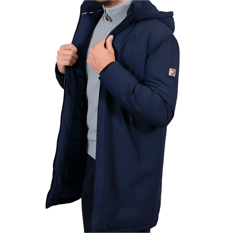Harcour - Parka longue homme Robertol marine | - Ohlala