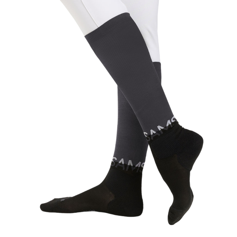 Samshield - Chaussettes d'équitation Balzane Sport Coolmax asphalt | - Ohlala