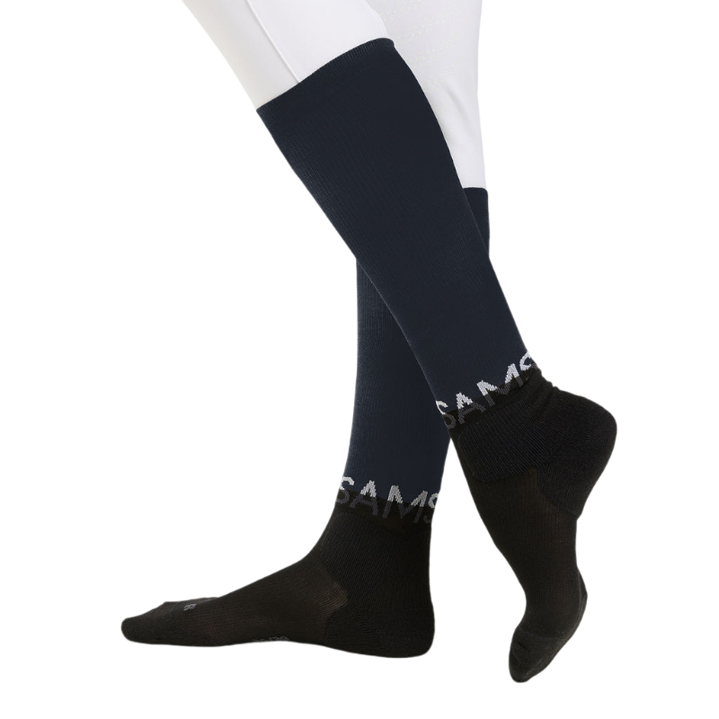 Samshield - Chaussettes d'équitation Balzane Sport Coolmax marine | - Ohlala
