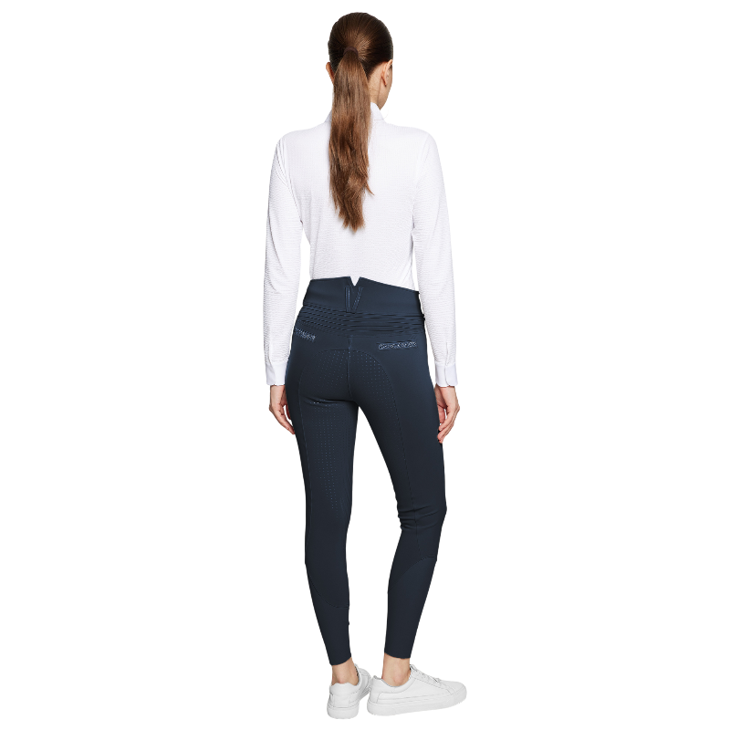 Samshield - Pantalon d'équitation femme Claranova marine full grip | - Ohlala