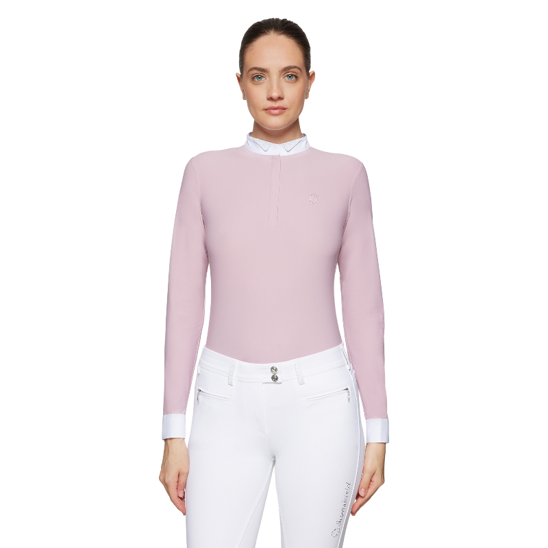 Samshield - Polo de concours manches longues femme Ornella feather | - Ohlala