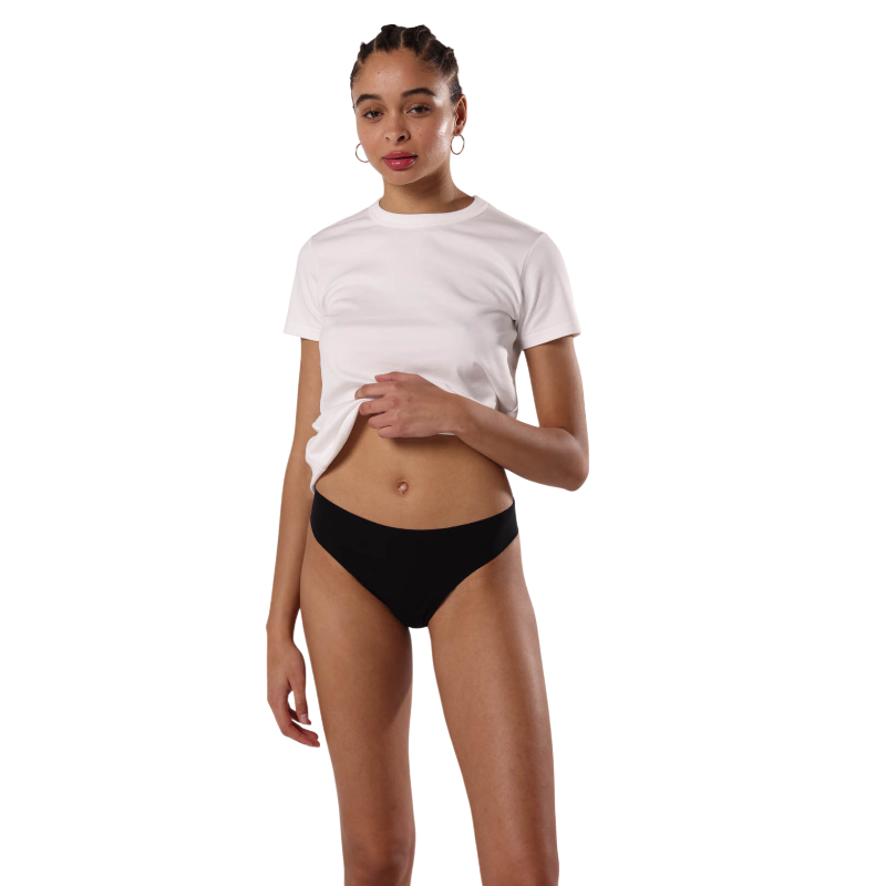 Smoon - Culotte menstruelle Selene flux moyen noir | - Ohlala