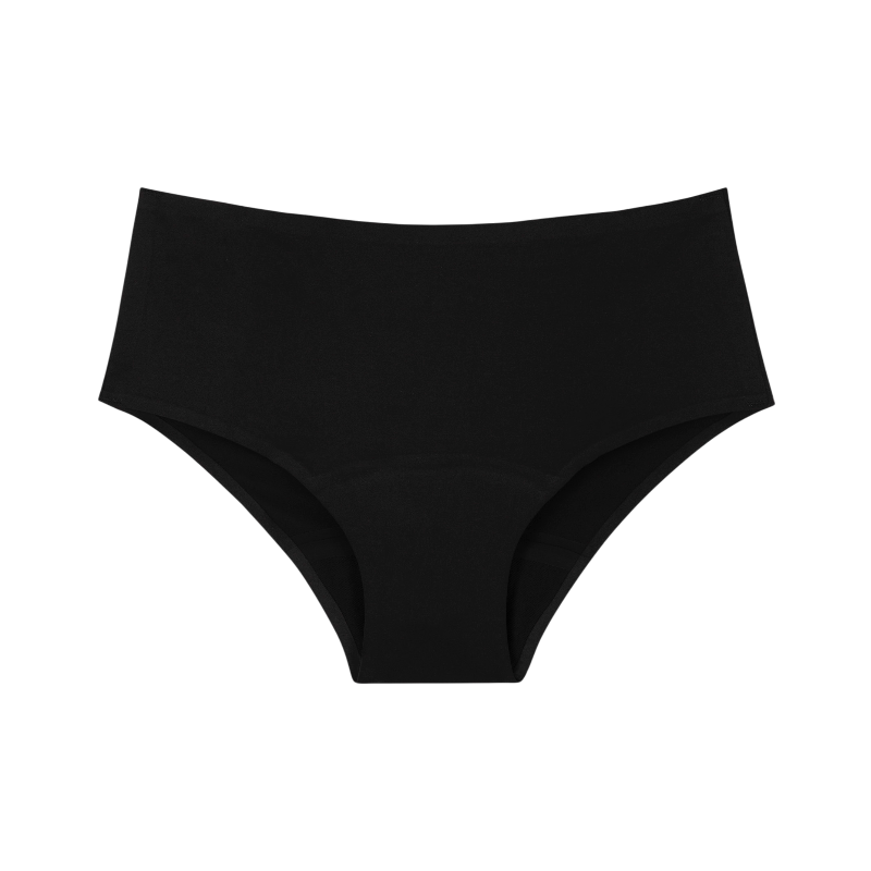 Smoon - Shorty menstruel fille Amphitrite flux moyen noir | - Ohlala