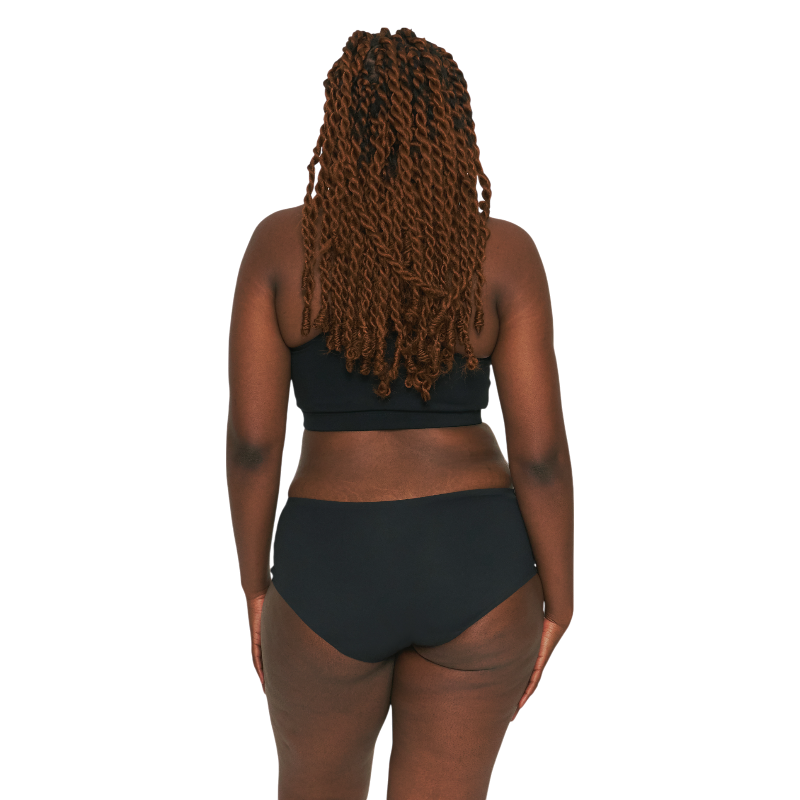 Smoon - Shorty menstruel Amphitrite flux moyen noir | - Ohlala