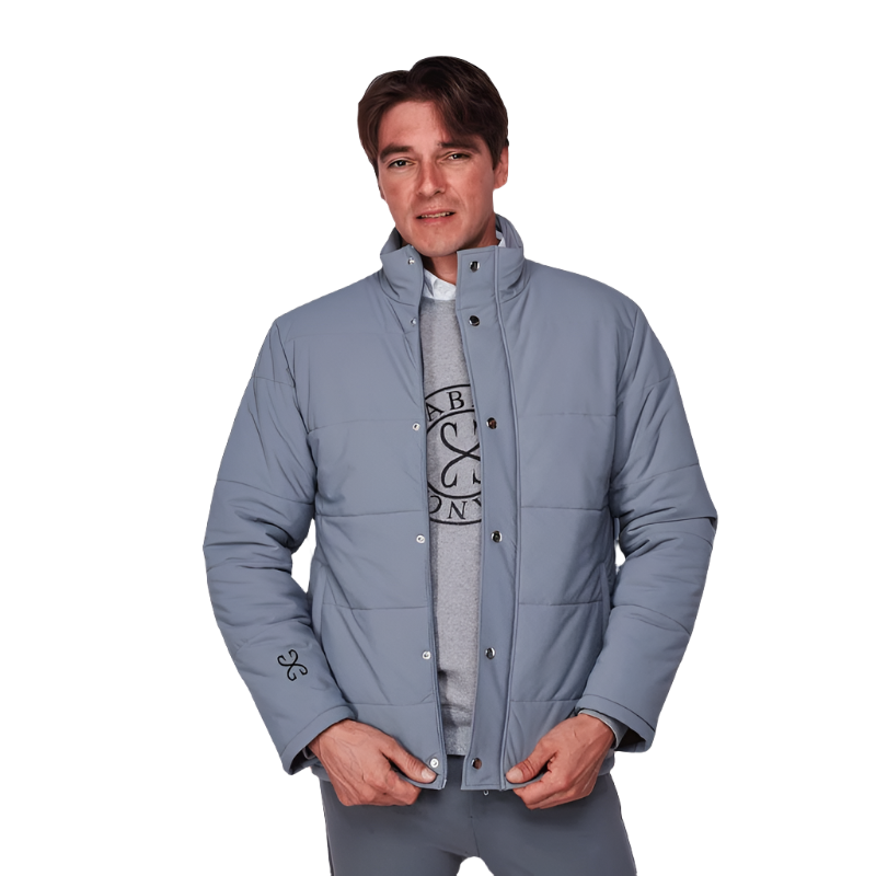 Sabbia Bianca - Manteau manches longues col montant homme Hero gris | - Ohlala