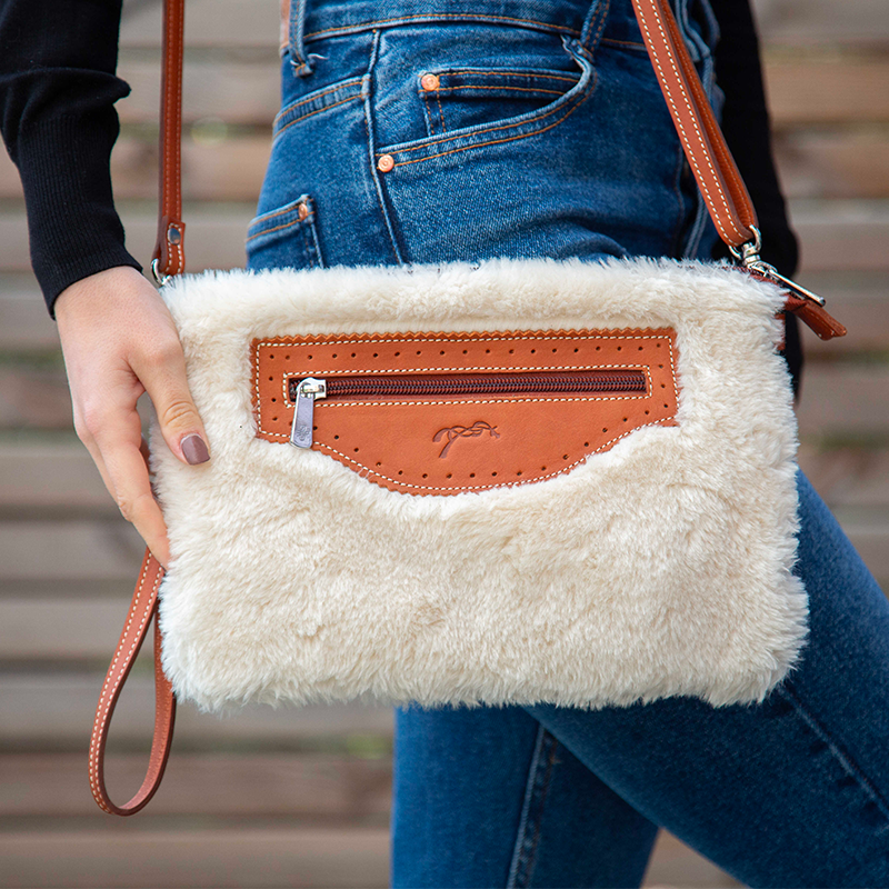 Pénélope - Sac pochette Emilie blanc