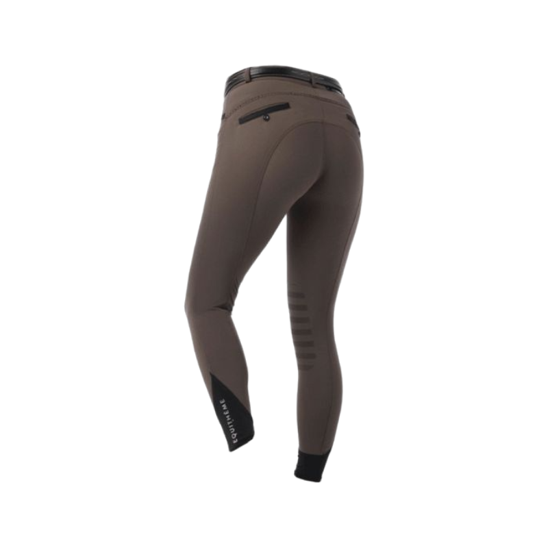 Equithème - Pantalon d'équitation femme Safir brun/ noir | - Ohlala