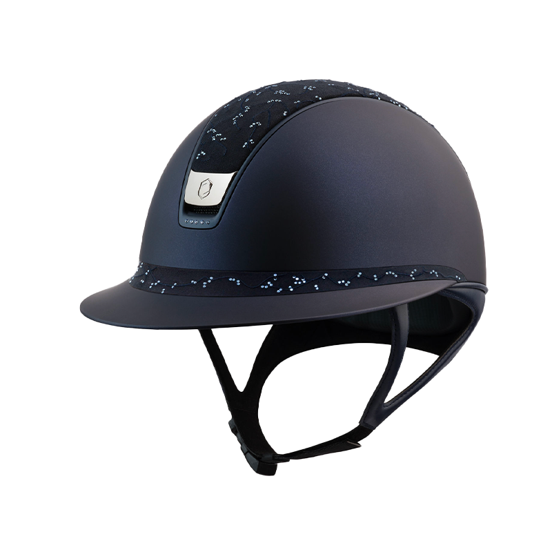 Samshield - Casque Miss Shield 2.0 Shadowmatt bleu Crystal Leaf 5 Swaroski | - Ohlala