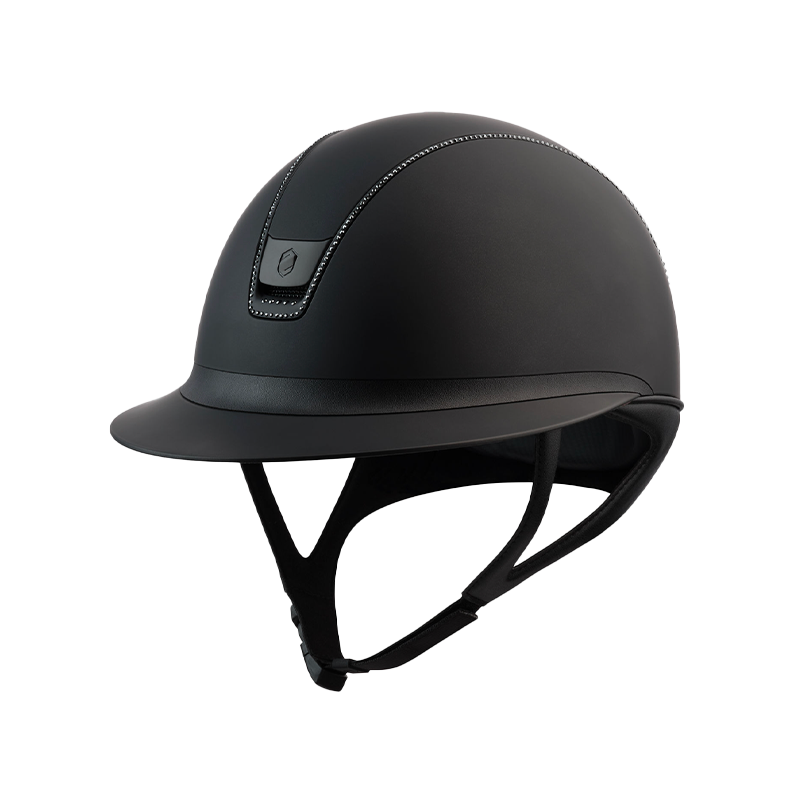 Samshield - Casque d'équitation Miss Shield 2.0 Shadowmatt noir 300 Swaroski | - Ohlala