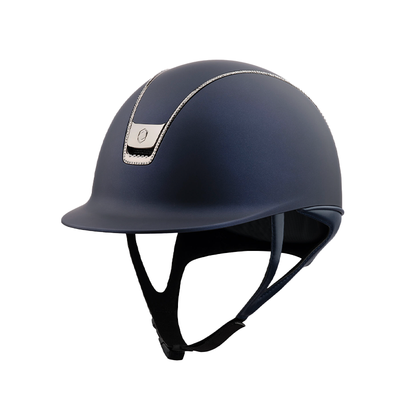 Samshield - Casque d'équitation Shadowmatt 2.0 bleu 300 Swaroski | - Ohlala