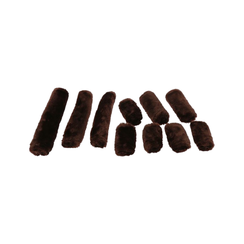 Equithème - Set Teddy pour licol marron | - Ohlala