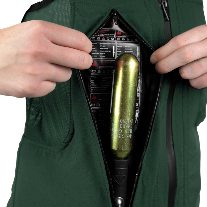 Spark - Gilet Airbag adulte Manège vert foncé | - Ohlala