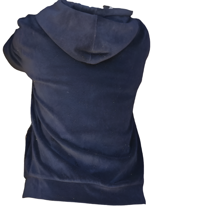 Pénélope - Sweat zip Emy velvet marine | - Ohlala