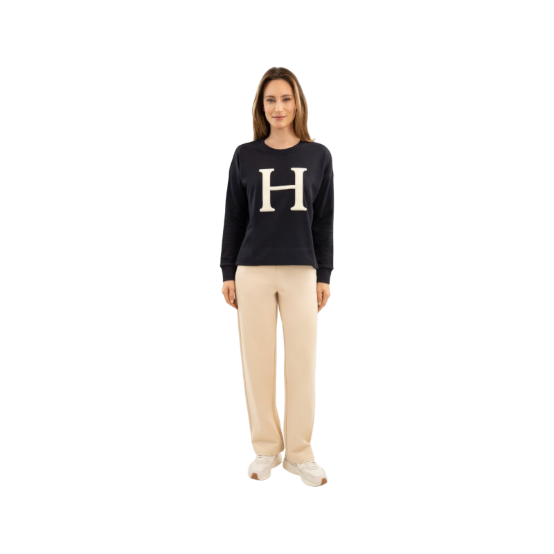 Harcour - Sweat à manches longues femme Batista marine | - Ohlala