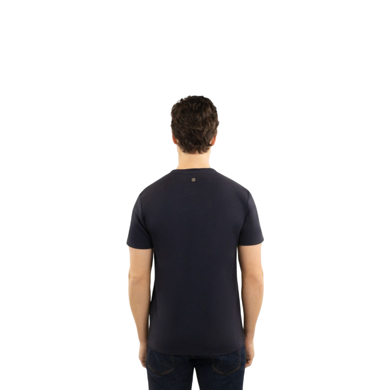 Harcour - T-shirt à manches courtes homme Titouan marine | - Ohlala