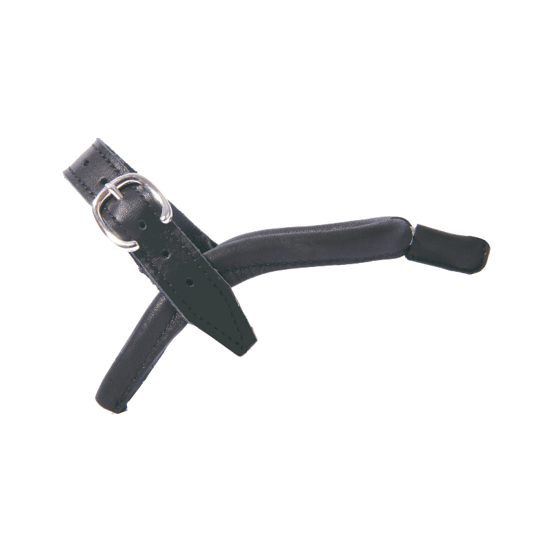 TdeT - Éperons en cuir avec embout en cuir junior | - Ohlala