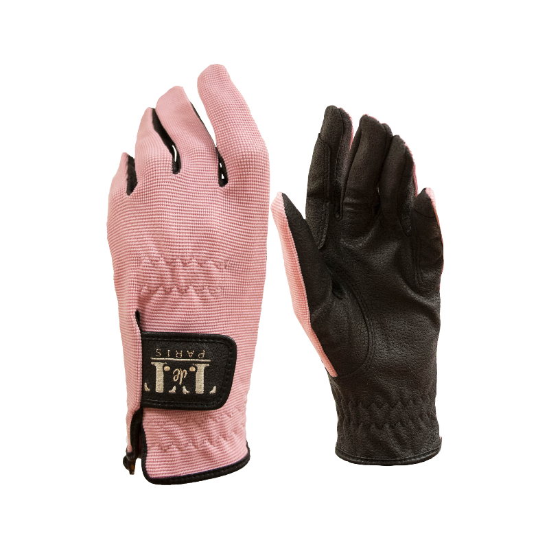 TdeT - Gants d'équitation Club rose | - Ohlala