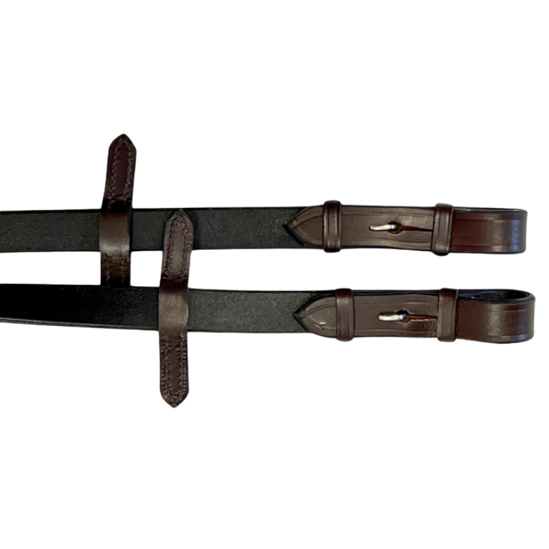 TdeT - Rênes en caoutchouc petits picots orange | - Ohlala