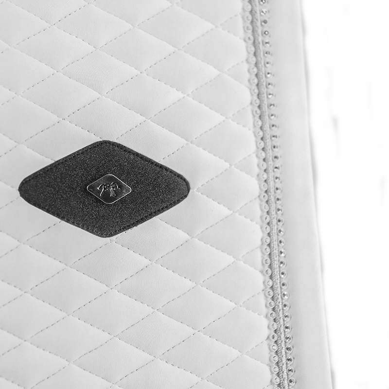 Pénélope - Tapis de dressage Calisson blanc/ blanc | - Ohlala