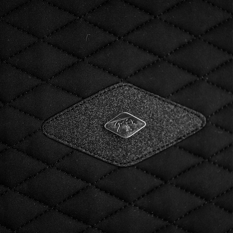 Pénélope - Tapis de selle Calisson noir/ noir
